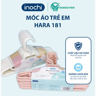 Bộ 10 móc treo áo trẻ em Inochi Hara 181 – thiết kế nhỏ gọn, treo áo quần trẻ em tiện lợi