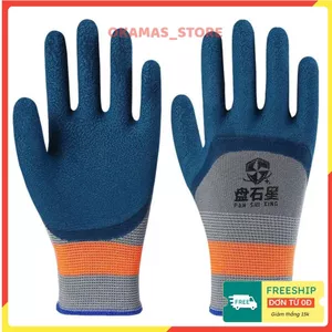 COMBO 12 ĐÔI Găng Tay Lao Động Phủ Sơn Sần 528 Siêu Bền Bỉ- Bao Tay Bảo Hộ Chống Mài Mòn Tái Sử Dụng