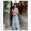 Áo len trơn cổ tròn basic dáng rộng dễ mặc bảng màu pastel siêu xinh
