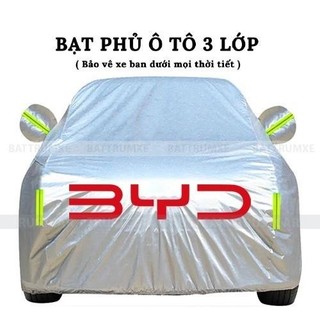 Bạt Phủ Xe BYD ATTO SEAL DOLPHIN HAN M6 SEALION – 3 Lớp Cao Cấp Chống Nắng, Chống Nước, Chống Xước Hiệu Quả