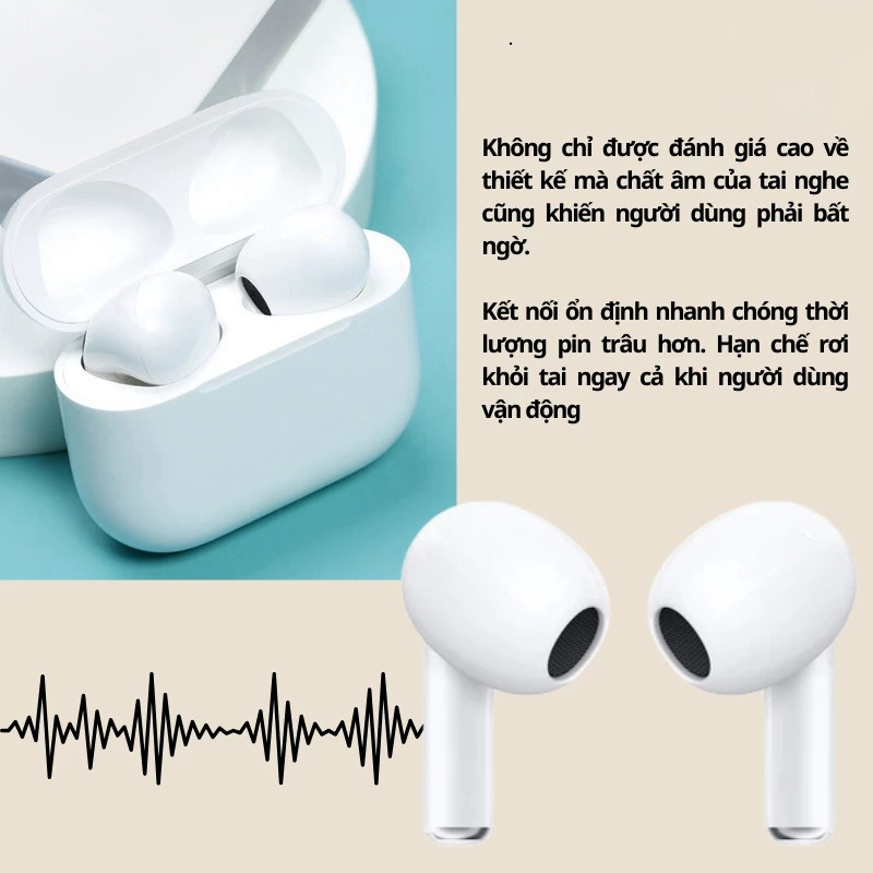 Tai Nghe Bluetooth Không Dây Hổ Vằn Bản 3 Bass Cực Căng, Full Tính Năng Pin 8 Tiếng
