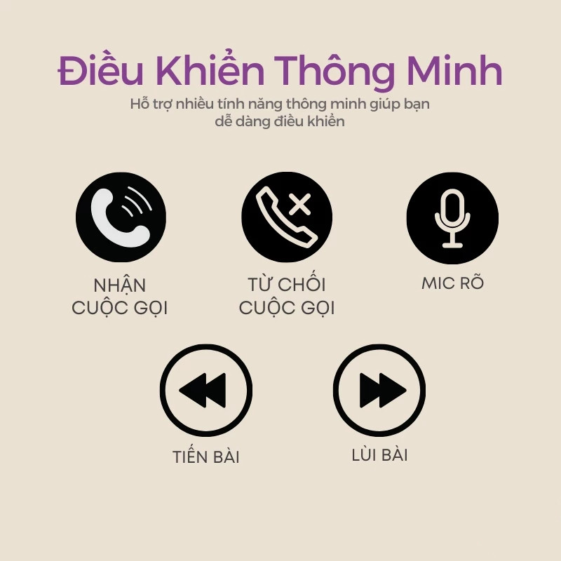 Tai Nghe Bluetooth Không Dây Hổ Vằn Bản 3 Bass Cực Căng, Full Tính Năng Pin 8 Tiếng