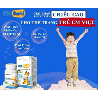 GH Genki Nhật Bản – Viên Nhai Kích Hoạt Gen, Hỗ Trợ Tăng Chiều Cao | Hộp 90 Viên 300mg Chính Hãng