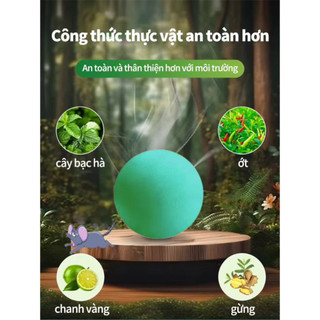 [ Giá Buôn ] BỘ 3 gói = 30viên băng phiến đuổi chuột an toàn cho gia đình thành phần thực vật bạc hà và long não