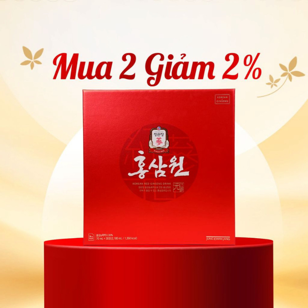 Nước Uống Hồng Sâm Won KGC Jung Kwan Jang 6 Năm Tuổi Chất Lượng Từ Hàn Quốc ( hàng mới về )