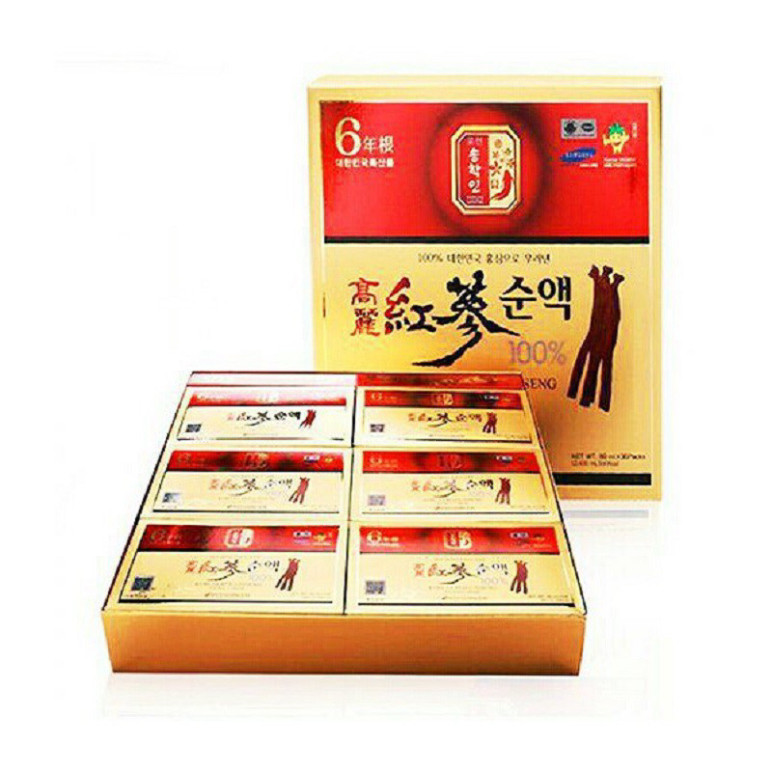 Nước Hồng Sâm Nguyên Chất Chính Hãng Pocheon Hàn Quốc, Hộp 30 Gói * 80ml, Tăng Cường Sức Khỏe Toàn Diện, Hảo Hạng. ( hàn
