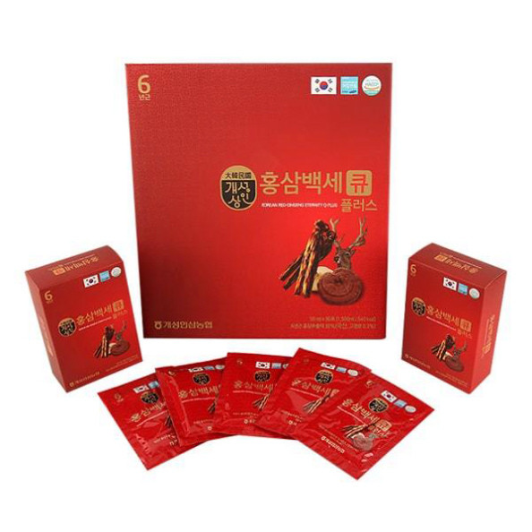 [Tặng kèm túi] Nước hồng sâm Nhung Hươu và nấm Linh Chi Q Plus Hansusam Hộp 30 gói 50ml ( hàng mới về )
