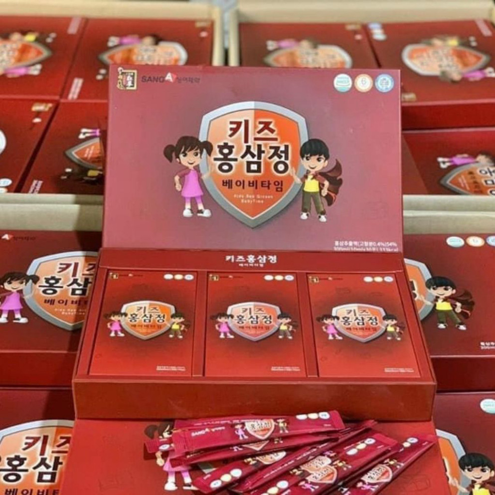 Nước Hồng Sâm SangA Dành Cho Trẻ Em Hàn Quốc (10ml x 30 Gói) - Ginseng DHC Korea ( hàng mới về )