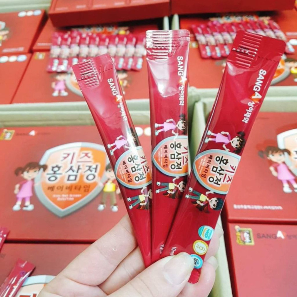 Nước Hồng Sâm SangA Dành Cho Trẻ Em Hàn Quốc (10ml x 30 Gói) - Ginseng DHC Korea ( hàng mới về )