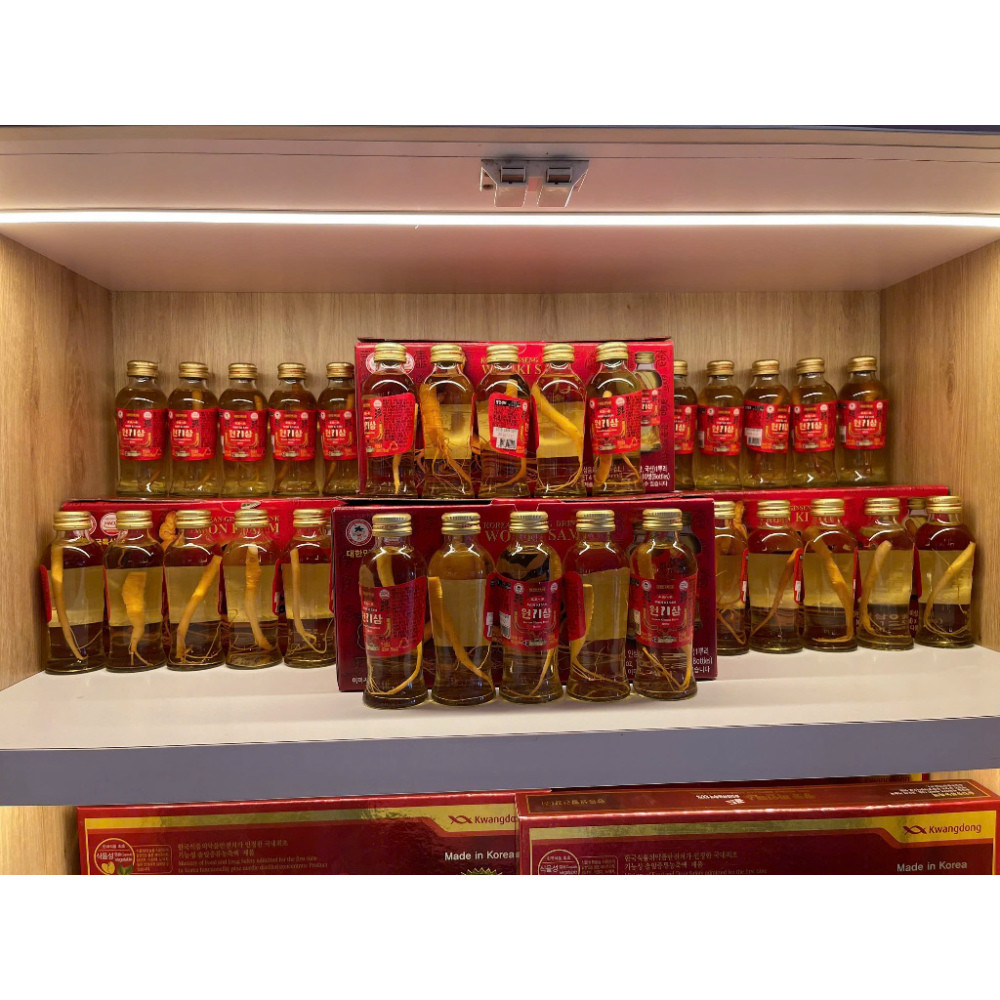Gói 10 Chai Nước Hồng Sâm Củ Hàn Quốc WonKiSam 120ml - Giao Hoả Tốc Tại Hồ Chí Minh ( hàng mới về )