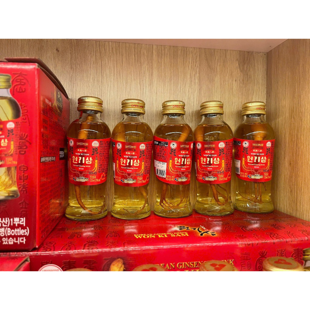 Gói 10 Chai Nước Hồng Sâm Củ Hàn Quốc WonKiSam 120ml - Giao Hoả Tốc Tại Hồ Chí Minh ( hàng mới về )