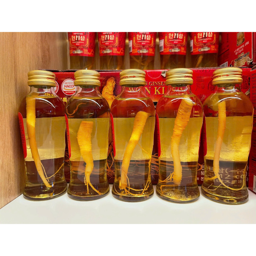 Gói 10 Chai Nước Hồng Sâm Củ Hàn Quốc WonKiSam 120ml - Giao Hoả Tốc Tại Hồ Chí Minh ( hàng mới về )