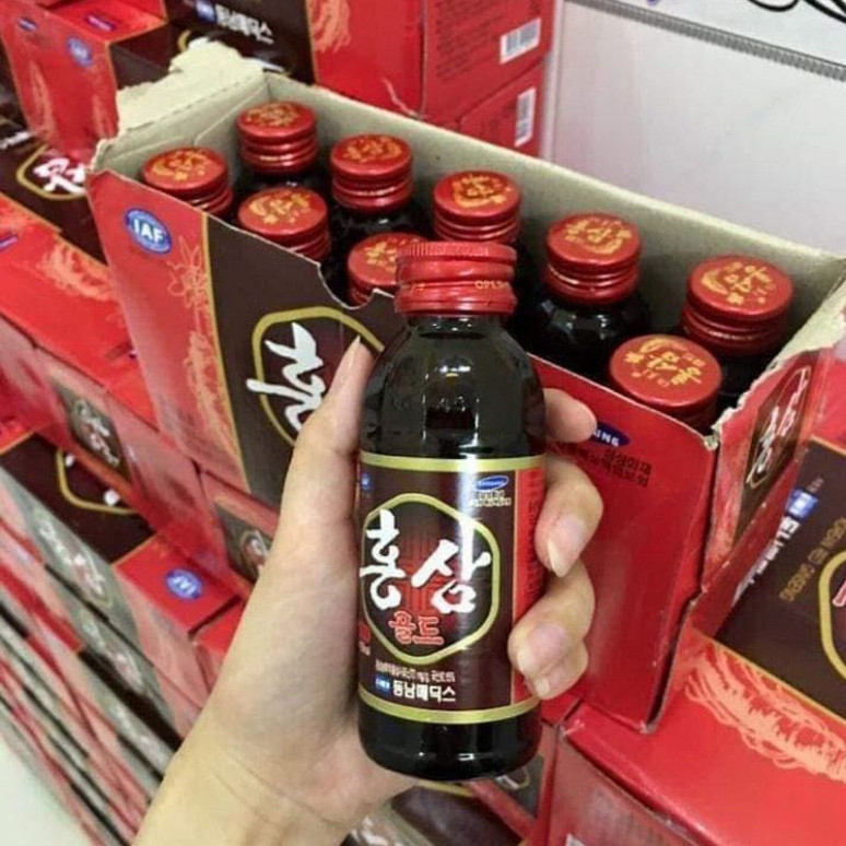 Bộ sản phẩm 20 Chai Nước Hồng Sâm Nguyên Chất HÀN QUỐC Cao Cấp 100ml Dinh Dưỡng Và Tăng Cường Sức Khỏe ( hàng mới về )