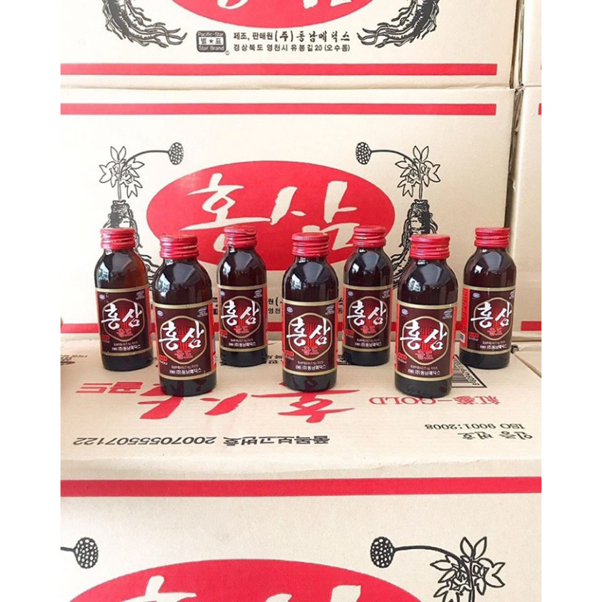 Bộ sản phẩm 20 Chai Nước Hồng Sâm Nguyên Chất HÀN QUỐC Cao Cấp 100ml Dinh Dưỡng Và Tăng Cường Sức Khỏe ( hàng mới về )