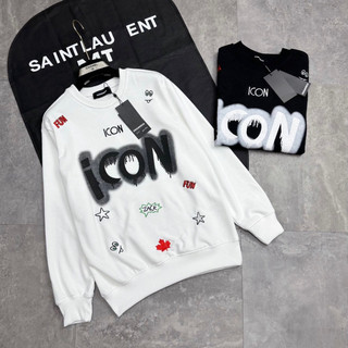 Áo Khoác Sweater HDSHOP ICON Cho Nam Nữ, Chất Liệu Cotton Nỉ Cao Cấp, Form Rộng, Cổ Tròn, Dài Tay, Local Brand. Boy Phố