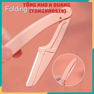 Set 3 Dao Cạo Lông Mày An Toàn – Dụng Cụ Tỉa Chân Mày Gấp Gọn, Nhỏ Gọn, Dễ Dùng Cho Nữ