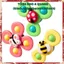 CON QUAY SPINNER HÌNH CÔN TRÙNG MINI - Set 3 Con Quay Spinner Côn Trùng,Bộ 3 Chong Chóng Bọ Cánh Cam Dính Tường
