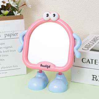 Gương trang điểm hoạt hình, gương mini, gương để bàn thiết kế cute, gương gấp decor trang trí GTD02