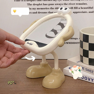 Gương trang điểm hoạt hình, gương mini, gương để bàn thiết kế cute, gương gấp decor trang trí GTD02