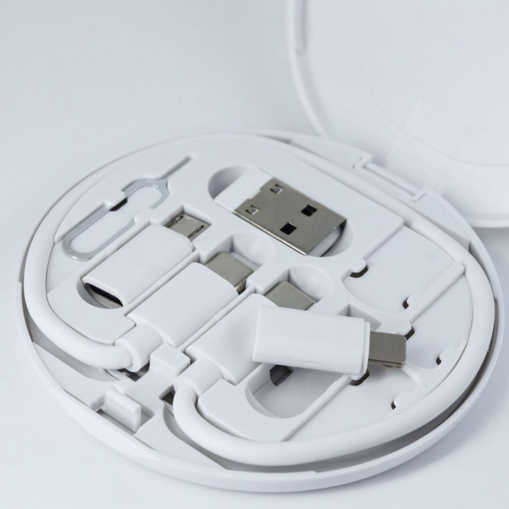Bộ Cáp Sạc Nhanh Chuyển Đổi Cổng USB Type C Micro Truyền Dữ Liệu, Sạc 60W Đa Năng Nhỏ gọn