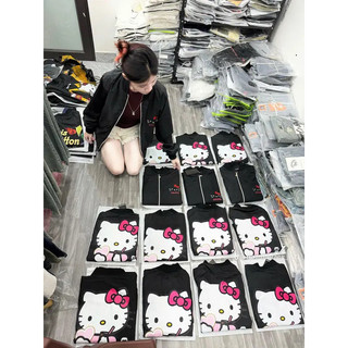 Áo Khoác Gío Hello Kitty Cute 2 Lớp Vải Gío Xịn Cá Tính Chống Nước, Cản Bụi Hot Trend 2025