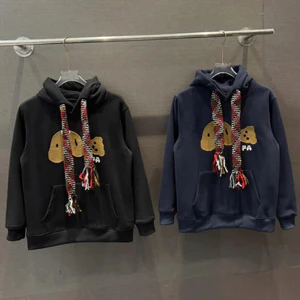Áo Hoodie Nỉ Bông Nam Nữ Thêu Gấu PalM Dây Len To, Chất Nỉ Bông Tàu Dày Dặn, Kiểu dáng Thời Trang Chất Lượng Boy Phố 202