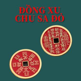 Đồng Xu Chu Sa Đồng Thau Mới 2026 Đường Kình (2.8cm-3.2cm-3.7cm-4.5cm)