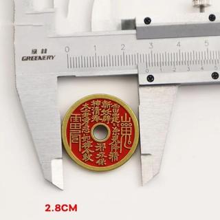 Túi 5 10 Đồng Xu Chu Sa - LOẠI 1 - Tứ Phương Bát Bảo