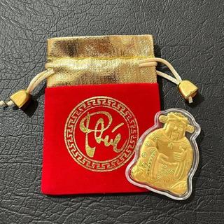 Thỏi Ông Thần Tài Vàng Cao Cấp Tặng Túi Gấm Nhung Phúc Lộc - Ngày Vía Thần Tài Phong Thủy May Mắn