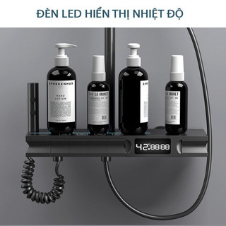 Sen Cây, Sen Tắm Đứng Nóng Lạnh Dạng Phím Đàn Có Led Hiển Thị Nhiệt Độ Mạ Titan/Nano Cao Cấp (283)
