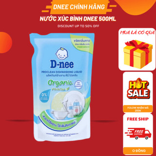 Nước rửa/xúc bình sữa Dnee Organic Túi 500ml XD..