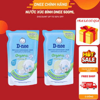 Nước rửa/xúc bình sữa Dnee Organic Túi 500ml XD..