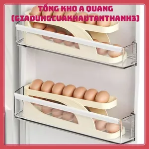 Khay Đựng Trứng 2 Tầng Tiện Lợi – Hộp Đựng Trứng Thông Minh Bảo Quản An Toàn Trong Tủ Lạnh