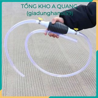 Bơm hút rượu, xăng dầu, chất lỏng bóp tay kèm dây 1m – Dụng cụ nhỏ gọn, dễ sử dụng, giá tốt