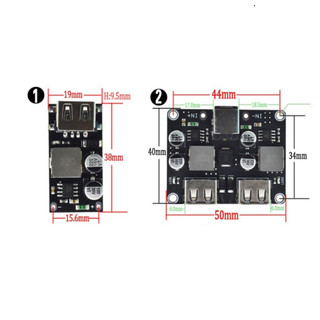 Mạch hạ áp 10-32V xuống 5V tối đa 24W chế sạc điện thoại, hỗ trợ sạc nhanh 1 - 4 cổng