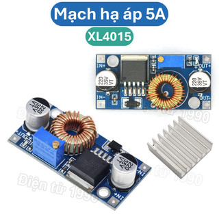 Mạch nguồn giảm áp, hạ áp 5A XL4015 ADJ - có kèm tản nhiệt