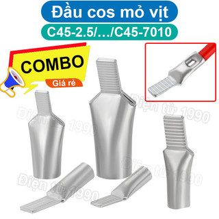 [Giá sỉ] Đầu cos mỏ vịt, đầu cos pin dẹp trần C45 dùng cho CB