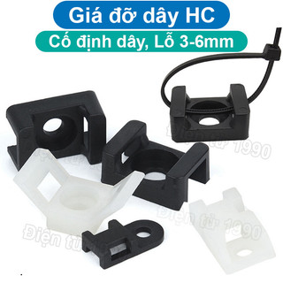 [Giá sỉ] (100C) Giá dỡ buộc cố định dây thít, nút giữ dây rút lỗ bắt vít