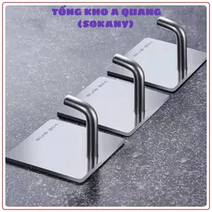 Móc dán tường inox 304 số 7 chống nước – phụ kiện hoàn hảo cho nhà tắm, nhà bếp và không gian ẩm ướt
