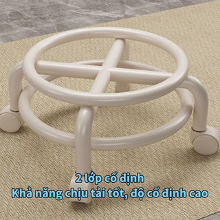 Ghế Acrylic Trong Suốt Có Bánh Xe – Ghế Thư Giãn/Trang Điểm Cao Cấp, Khung Đúc Liền Khối