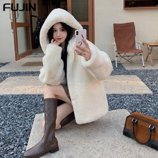 Áo Khoác Lông Thỏ Mềm Mượt Có Mũ Cao Cấp Dày Dặn Form Dáng Unisex Thời Trang Nam Nữ Hàn Quốc Cực Hottrend 2024 Hot Trend