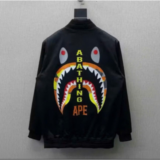 Áo Khoác Bomber Gió Nam Nữ In Hình Cá Mập Túi Khoá Zip Chất Liệu Gió 2 Lớp Dày Dặn Cho AE Boy Phố Hottrend Hot Trend 202