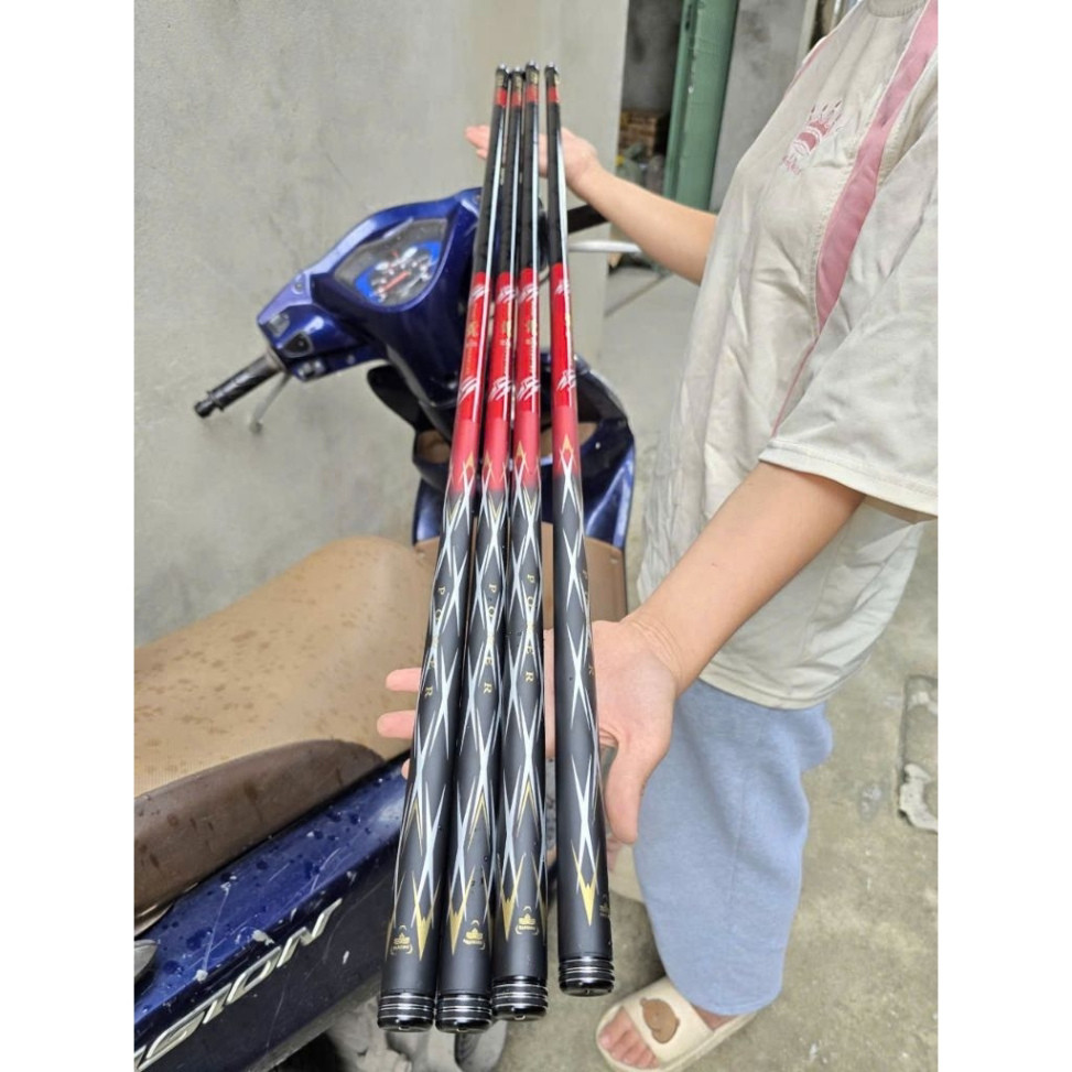 cần câu tay ryuki bất phàm 5H hàng f1 cần tải cá 1 đến 9kg có từ sai 3m6 đến 6m3 yhaaa