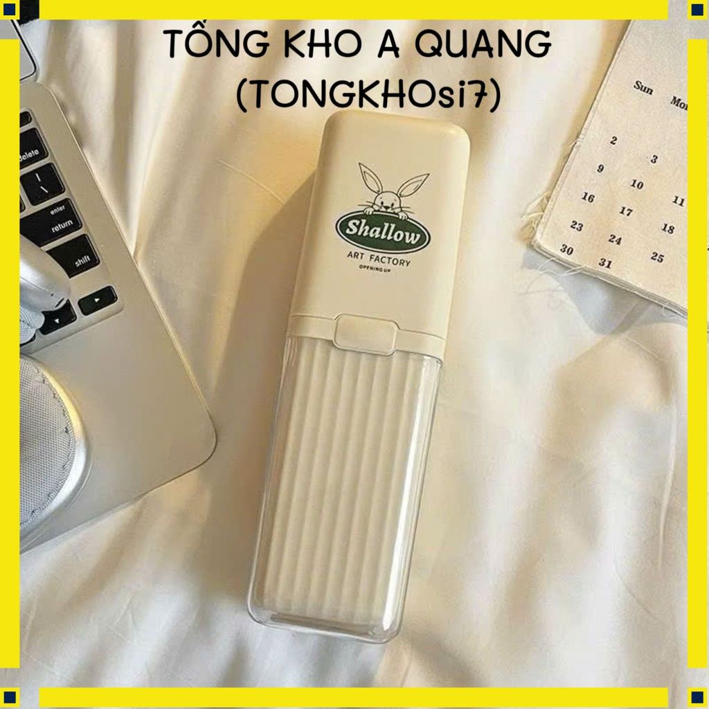 Hộp Đựng Bàn Chải Du Lịch Hình Vịt Vàng 2in1, Vừa Đựng Vừa Là Ly Súc Miệng
