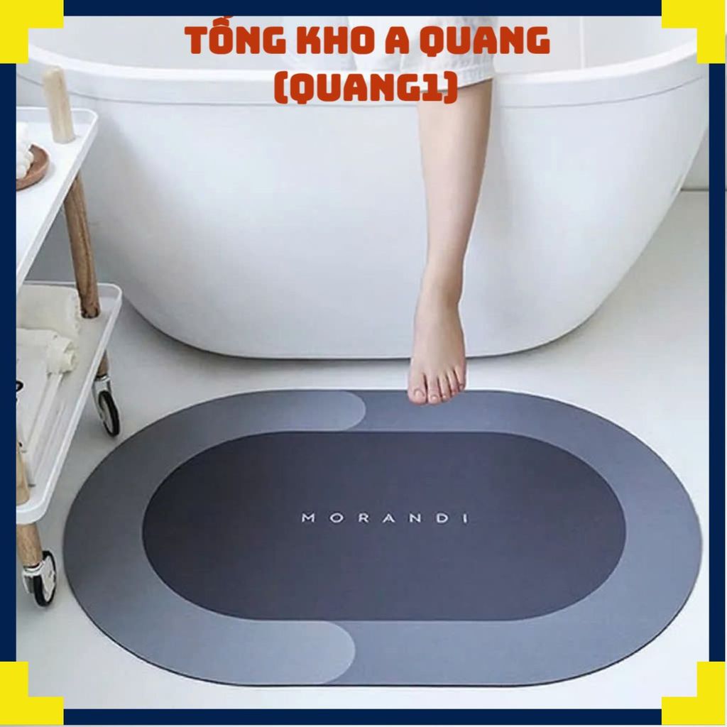 Thảm lau chân silicon siêu thấm hút chống trơn trượt, lựa chọn hoàn hảo cho phòng tắm hiện đại