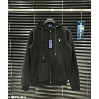 ```Áo Hoodie Unisex Ralph Lauren Thêu Logo Cao Bồi Đẹp, Áo Nỉ Bông Zip Khóa Hình Ngựa Đính Trước Ngực Thời Trang``` Boy