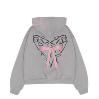 Áo hoodie zip unisex màu hồng Bow - Năm màu sắc lựa chọn, kiểu dáng boxy thời trang và năng động. Boy Phố 2025