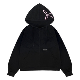 Áo hoodie zip unisex màu hồng Bow - Năm màu sắc lựa chọn, kiểu dáng boxy thời trang và năng động. Boy Phố 2025
