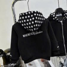Áo khoác nỉ hoodie zip in hình ngôi sao với mũ cho cả nam nữ, chất liệu nỉ dày dạn siêu thời trang. Boy Phố 2025