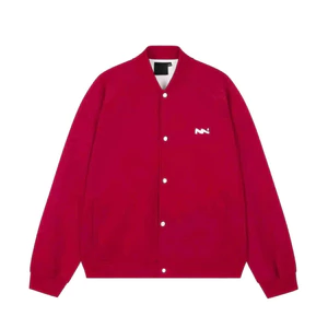 Áo khoác bomber nỉ 2 lớp da, có logo thêu nổi, dày dặn, thời trang cho cả nam và nữ. Boy Phố 2025